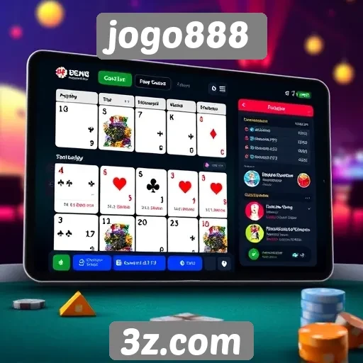 Análise da interface do usuário do site jogo888